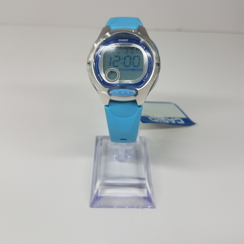 Casio blue water resistant watch